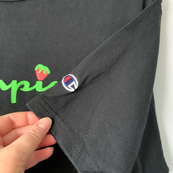 Champion ✨ Black Watermelon t-shirt size Medium - Picture 8 of 9